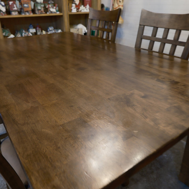 Wooden Dining Table with 4 Chairs