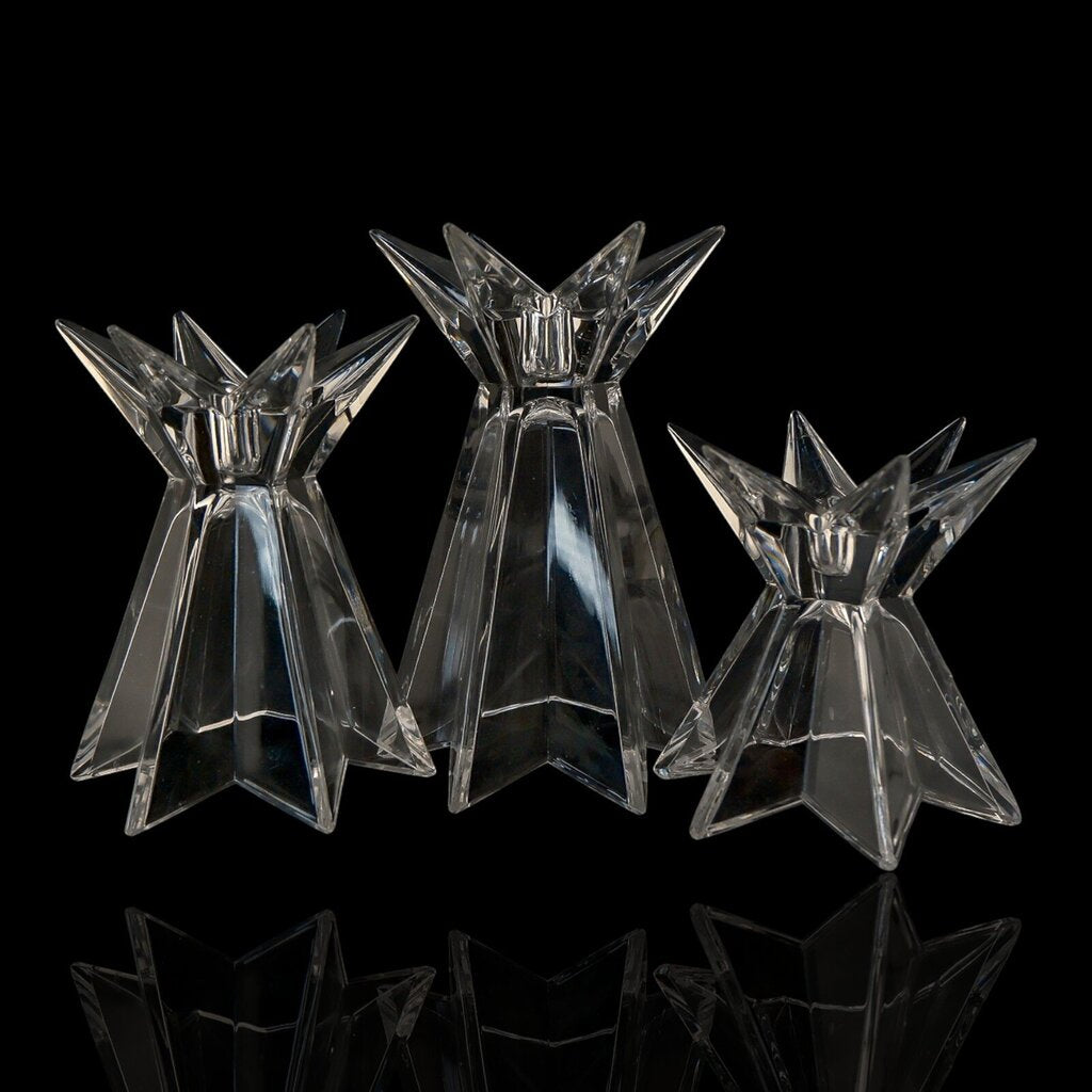 3 Piece Galaxia Crystal Candle Holder Set - Acosta's Home
