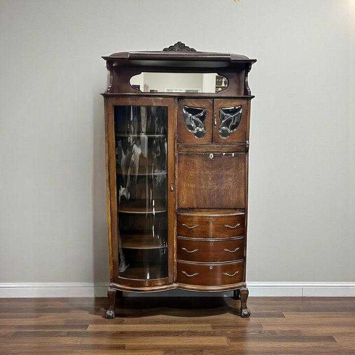 Vintage Secretary Desk w/ Curio