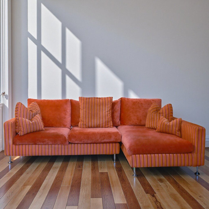 Designer Velvet Sectional