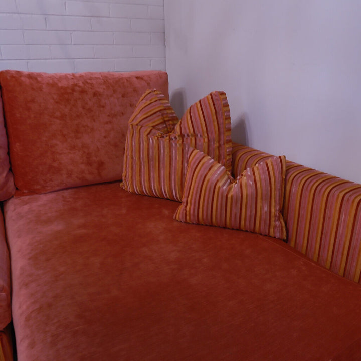 Designer Velvet Sectional