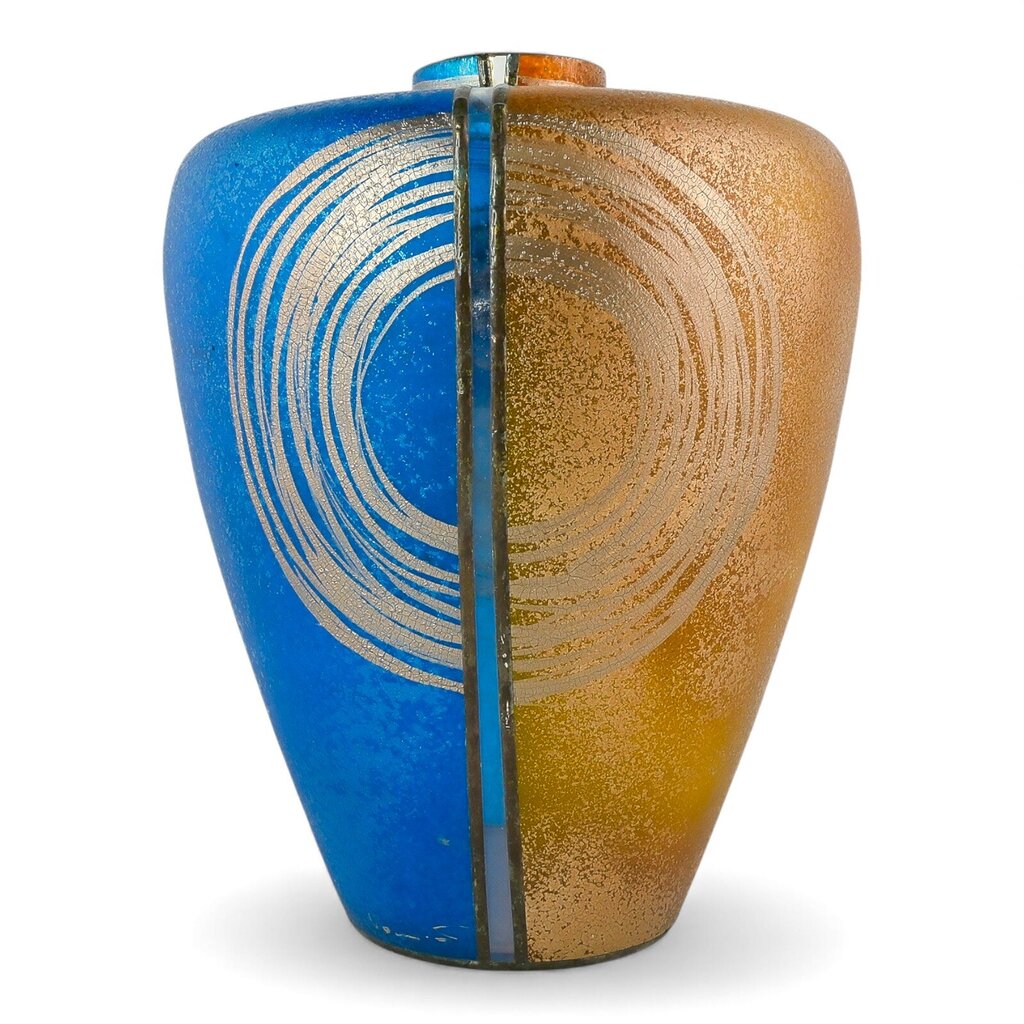 Metallic Art Glass Vase - Acosta's Home