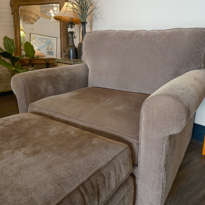 Orig. Price $1200 - Oversized Chair with Ottoman