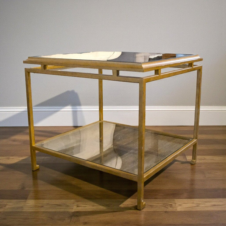 Orig Price $525 - Glass Top End Table