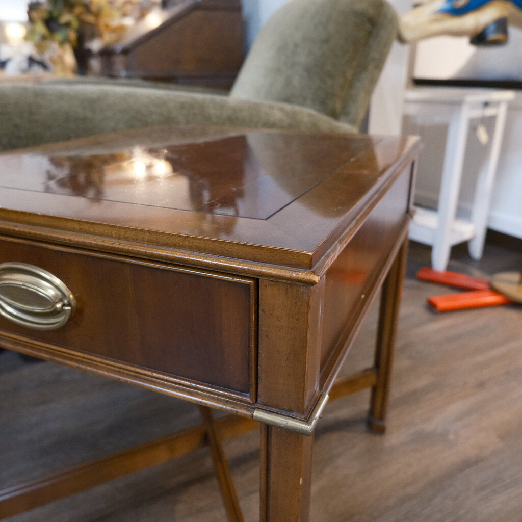 Mid Century End Table with Drawer