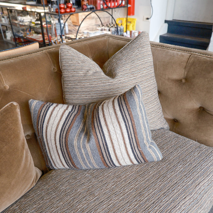 Orig Price $7500 - Tufted Sofa with 5 Designer Pillows