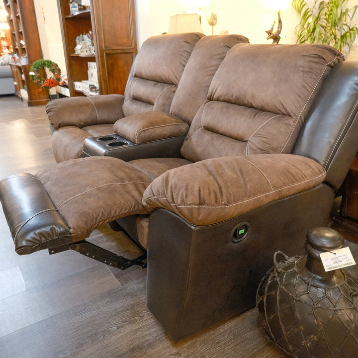 Orig Price $1199 - Stoneland Dual Recline Loveseat with Console