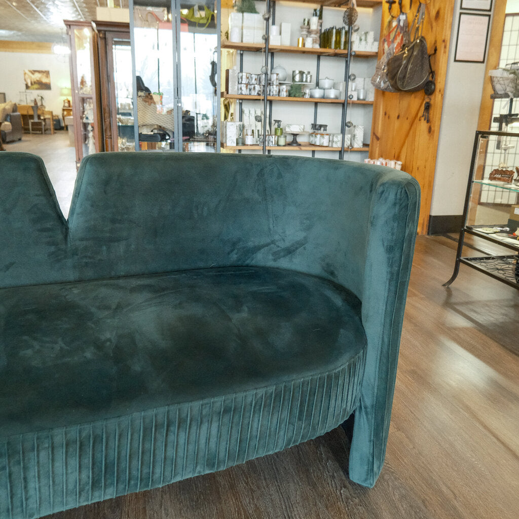 Orig Price $1189 - Pleated Velveteen Sofa