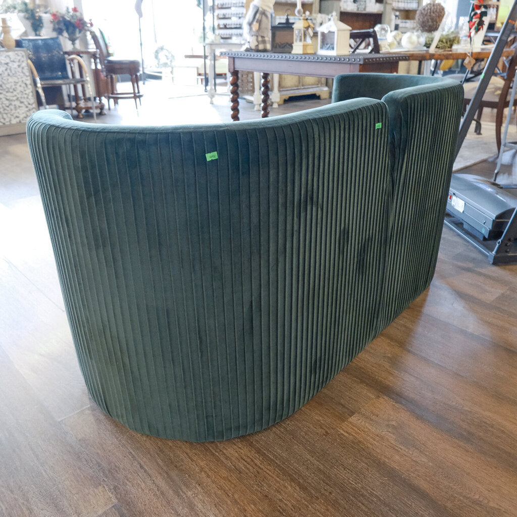 Orig Price $1189 - Pleated Velveteen Sofa