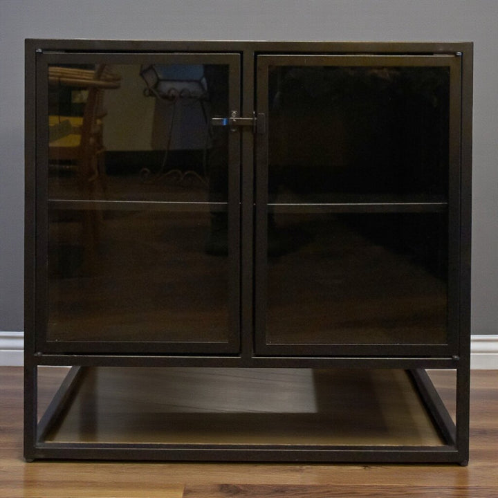 Orig Price $350 - Small Metal 2 Door Cabinet