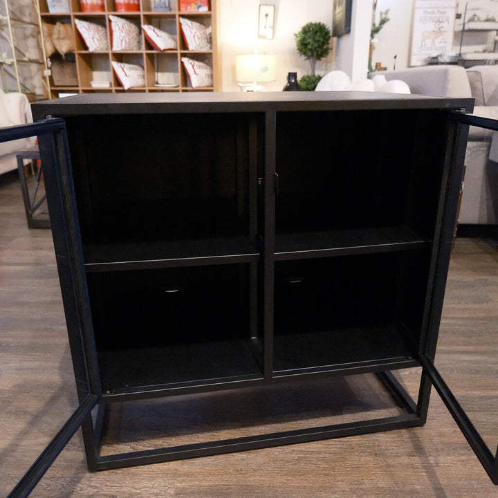 Orig Price $350 - Small Metal 2 Door Cabinet