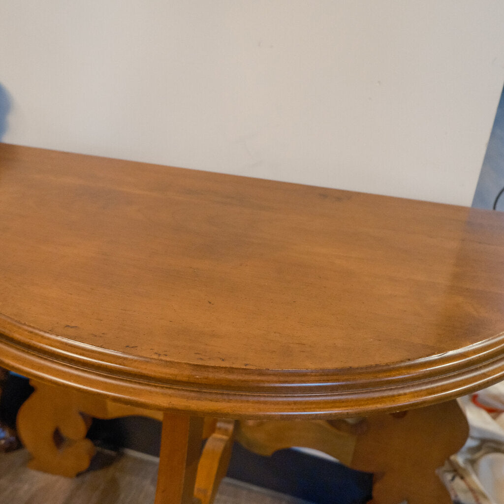 Orig Price $1700 - Italian Baroque Style Demi-Lune Accent Table