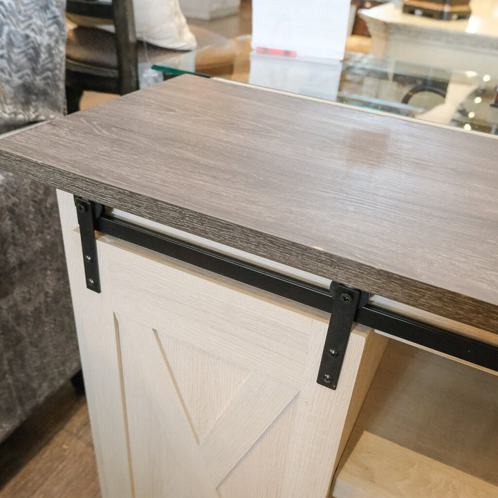 Barn Door Media Cabinet