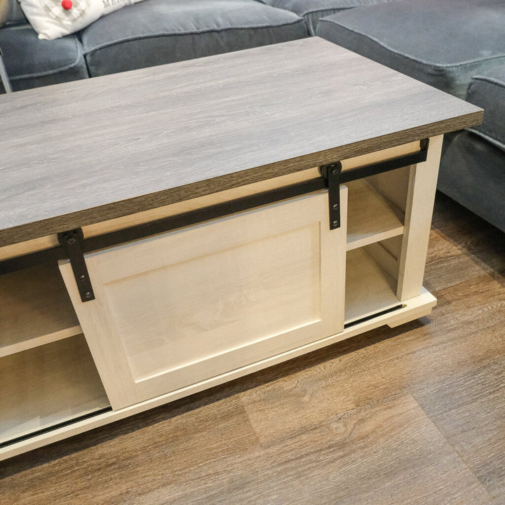 Barn Door Cocktail Table