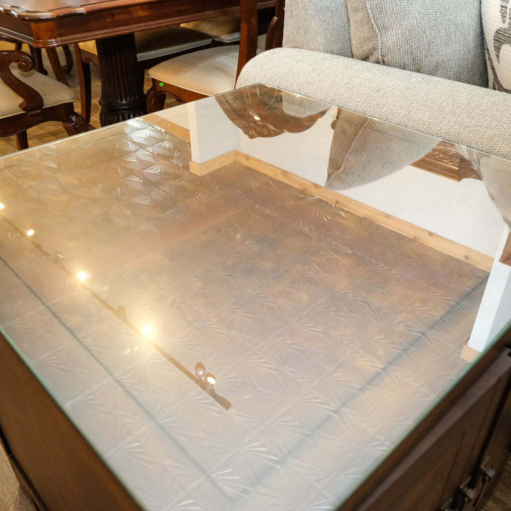 Orig Price $680 - Campaign-style SideTable. - Acosta's Home