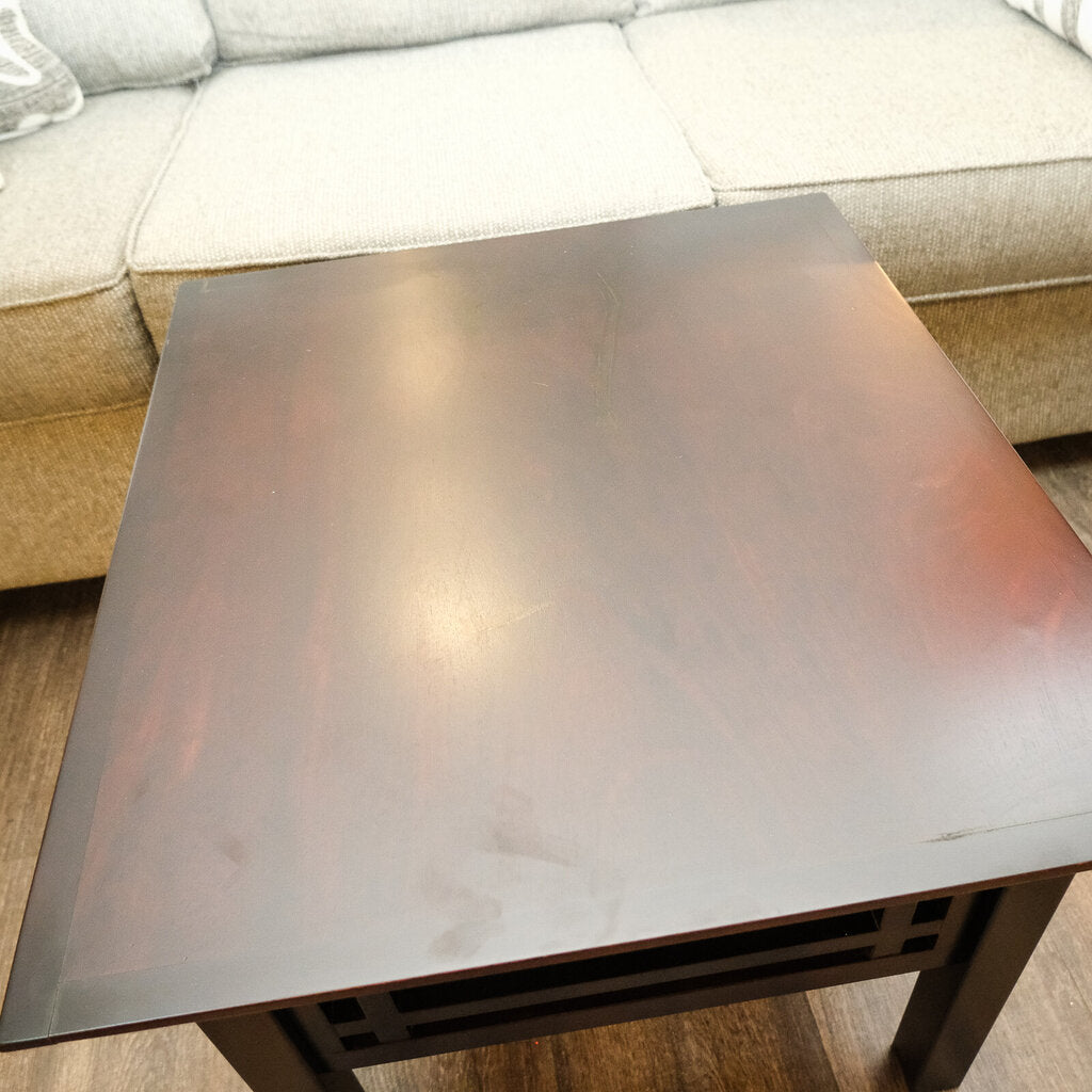 Orig Price $300 - Modern Mission Style End Table - Acosta's Home
