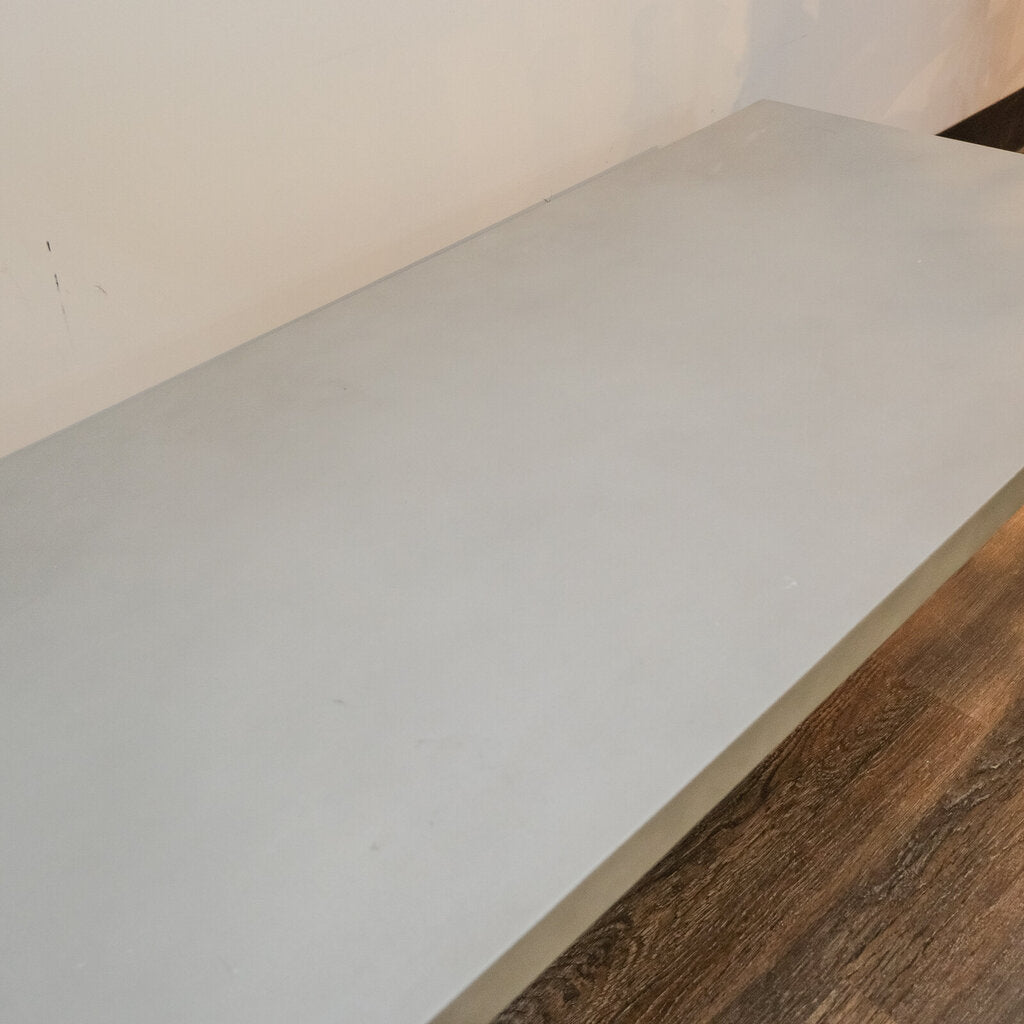 Concrete and Brass Cocktail Table - Acosta's Home