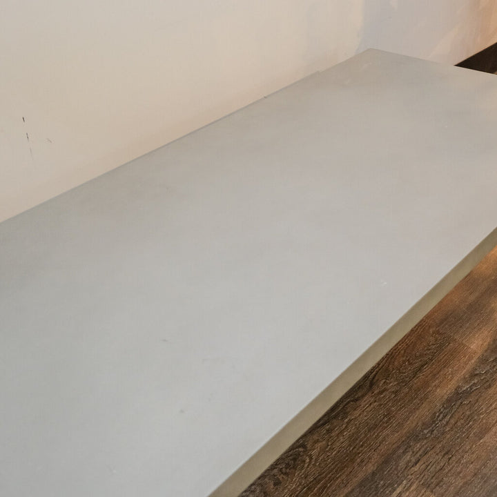 Concrete and Brass Cocktail Table - Acosta's Home