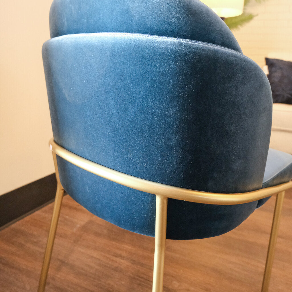 Orig Price $400 - Velvet Accent Chair - Acosta's Home