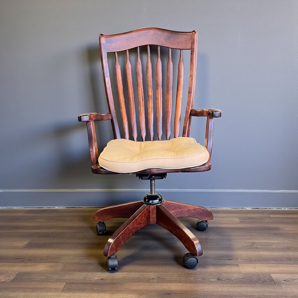 Wood Desk Chair - Acosta's Home