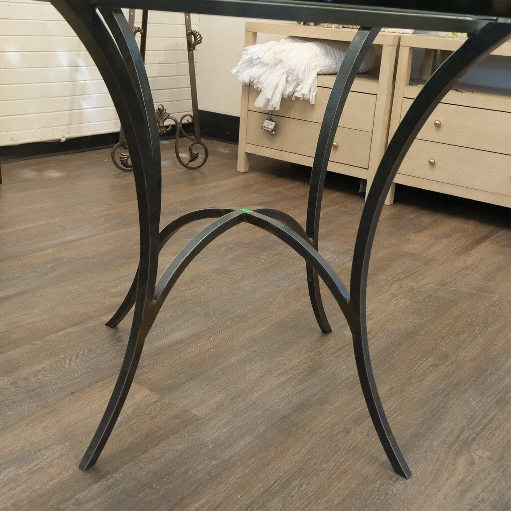 Orig Price $1649 - Round Glass Top Dining Table - Acosta's Home