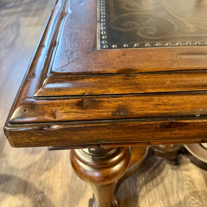 Accent Wooden Scroll Top Table - Acosta's Home