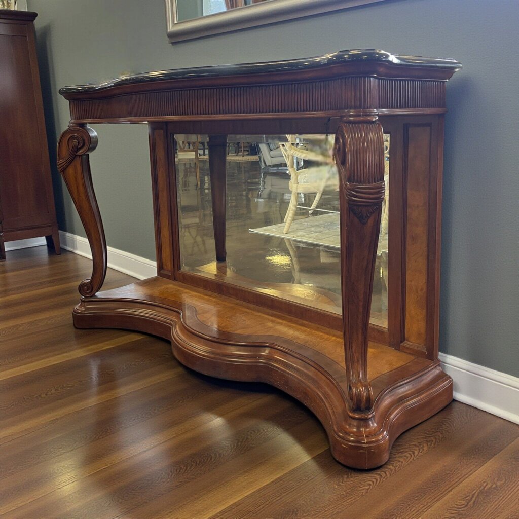 Orig Price $2000 - Console w/ Mirror & Marble Top - Acosta's Home