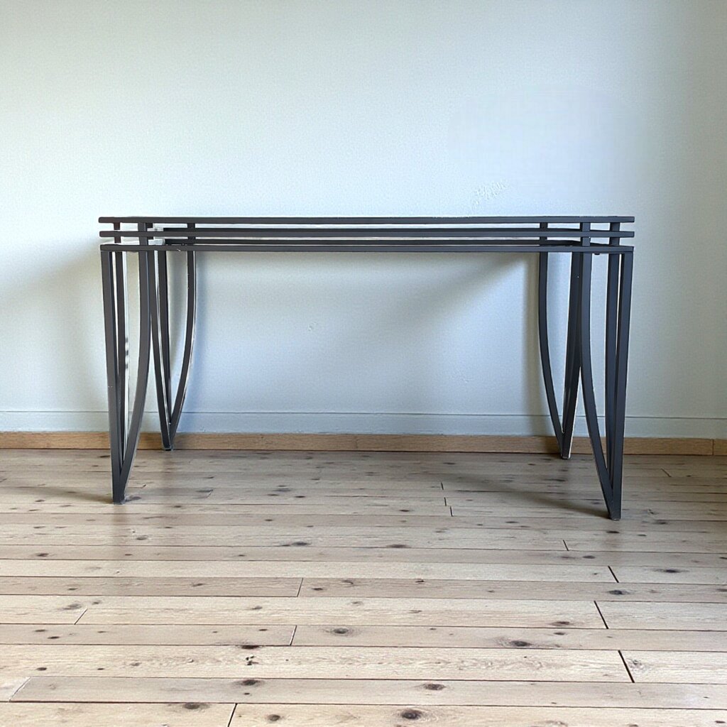 Metal & Glass Sofa Table - Acosta's Home