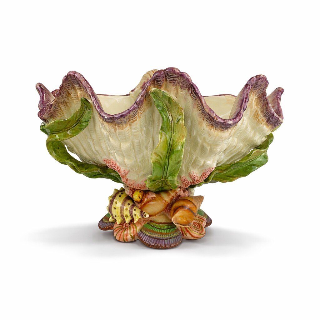 Clamshell Centerpiece Bowl - Oceana - Acosta's Home