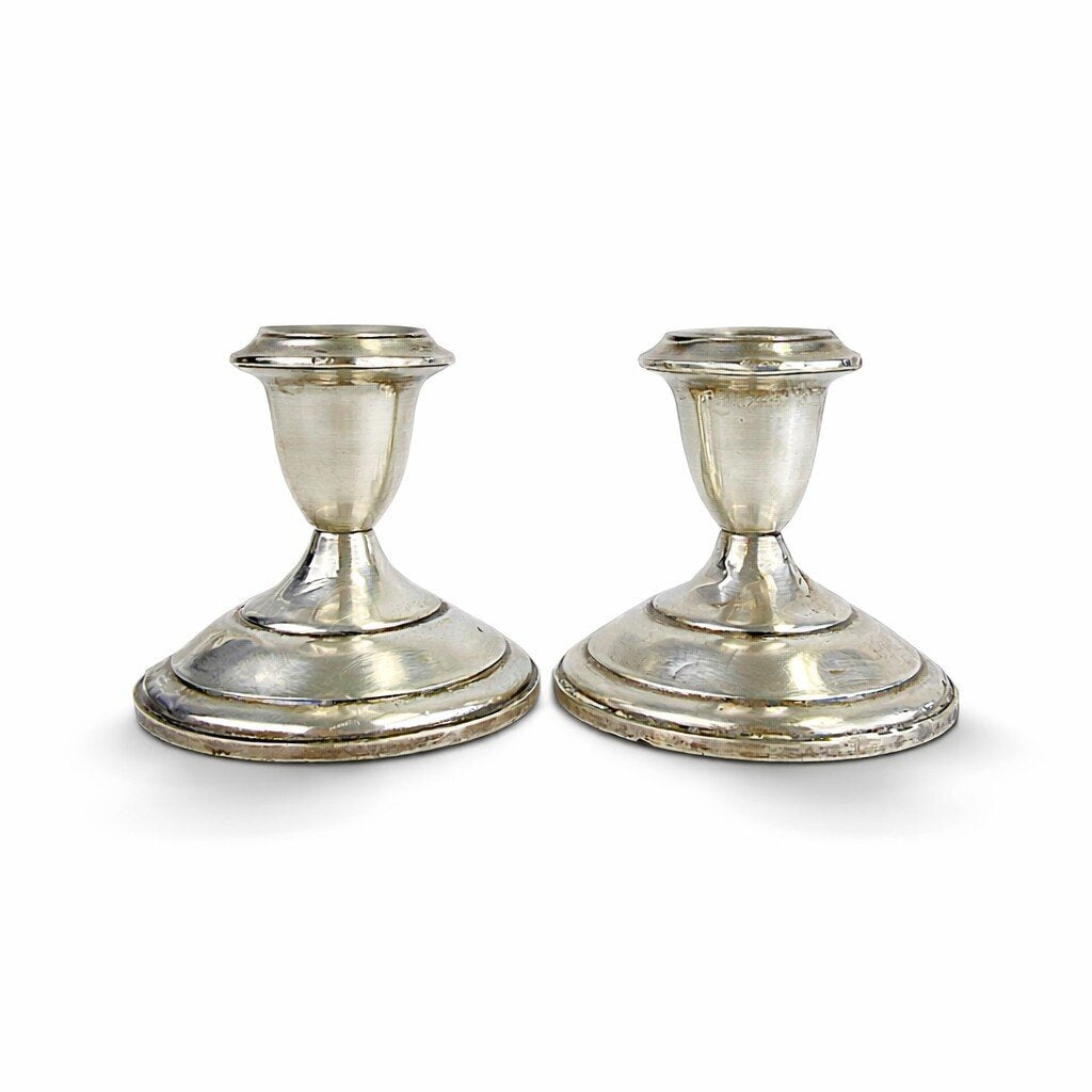 Vintage Sterling Silver Candlestick Holders - Acosta's Home