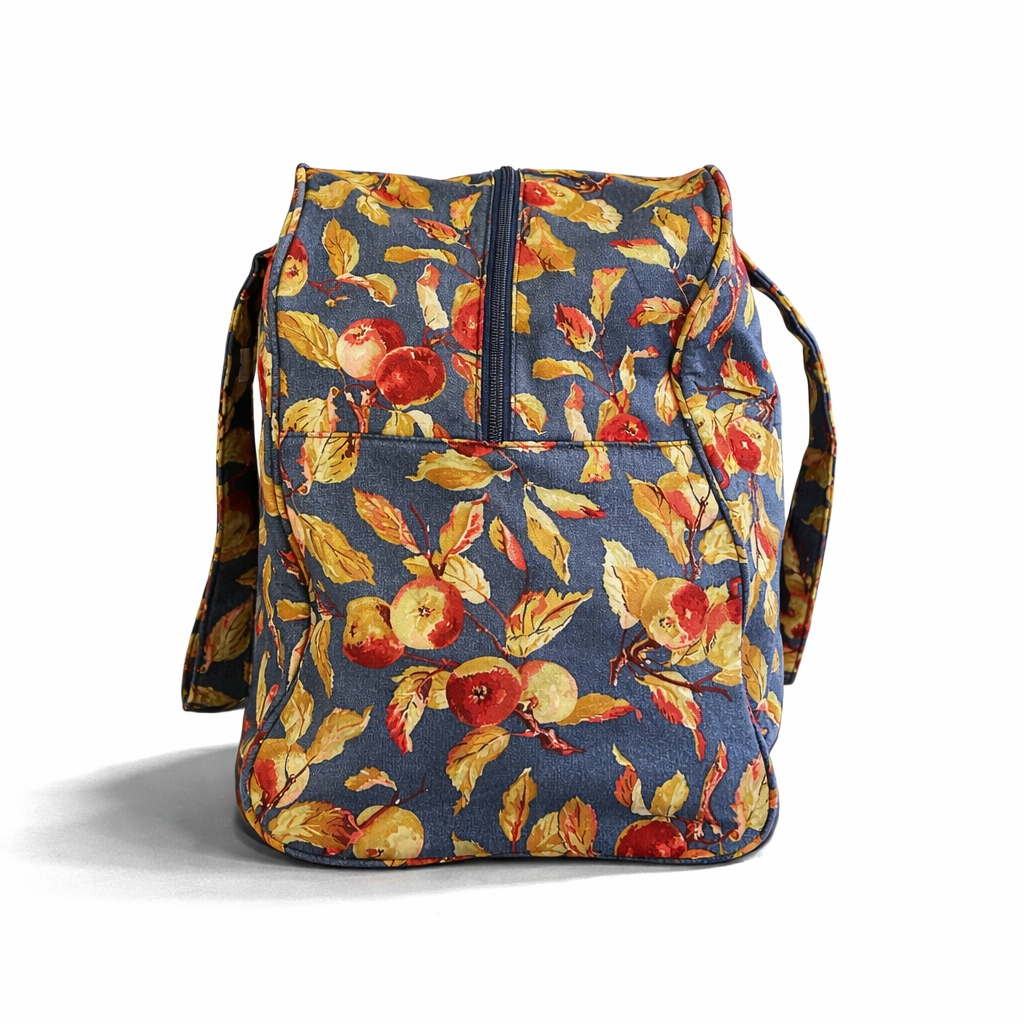 Overnight Tote Bag w/ Apple Pattern Fabric - Acosta's Home