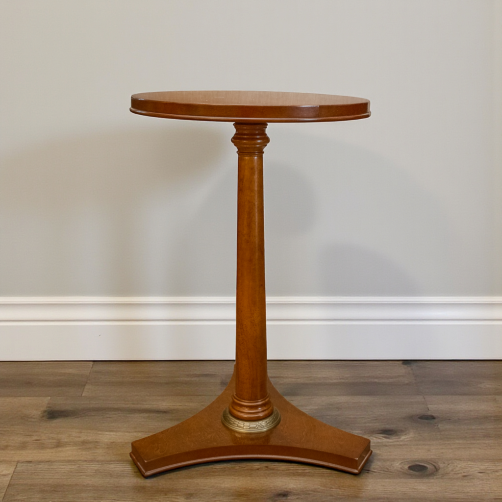 Vintage Pedestal Side Table - Acosta's Home