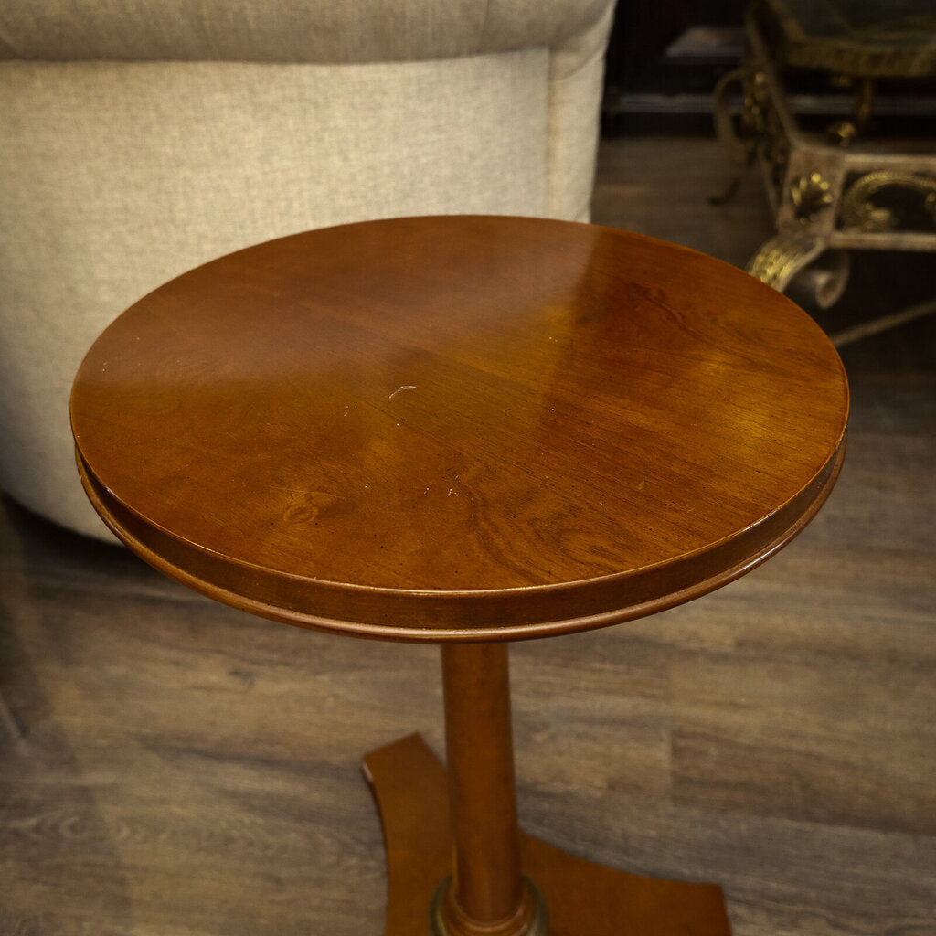 Vintage Pedestal Side Table - Acosta's Home