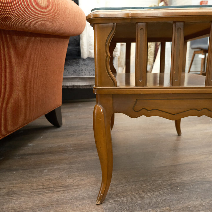 Antique French Provincial Style 2 Tier End Table - Acosta's Home