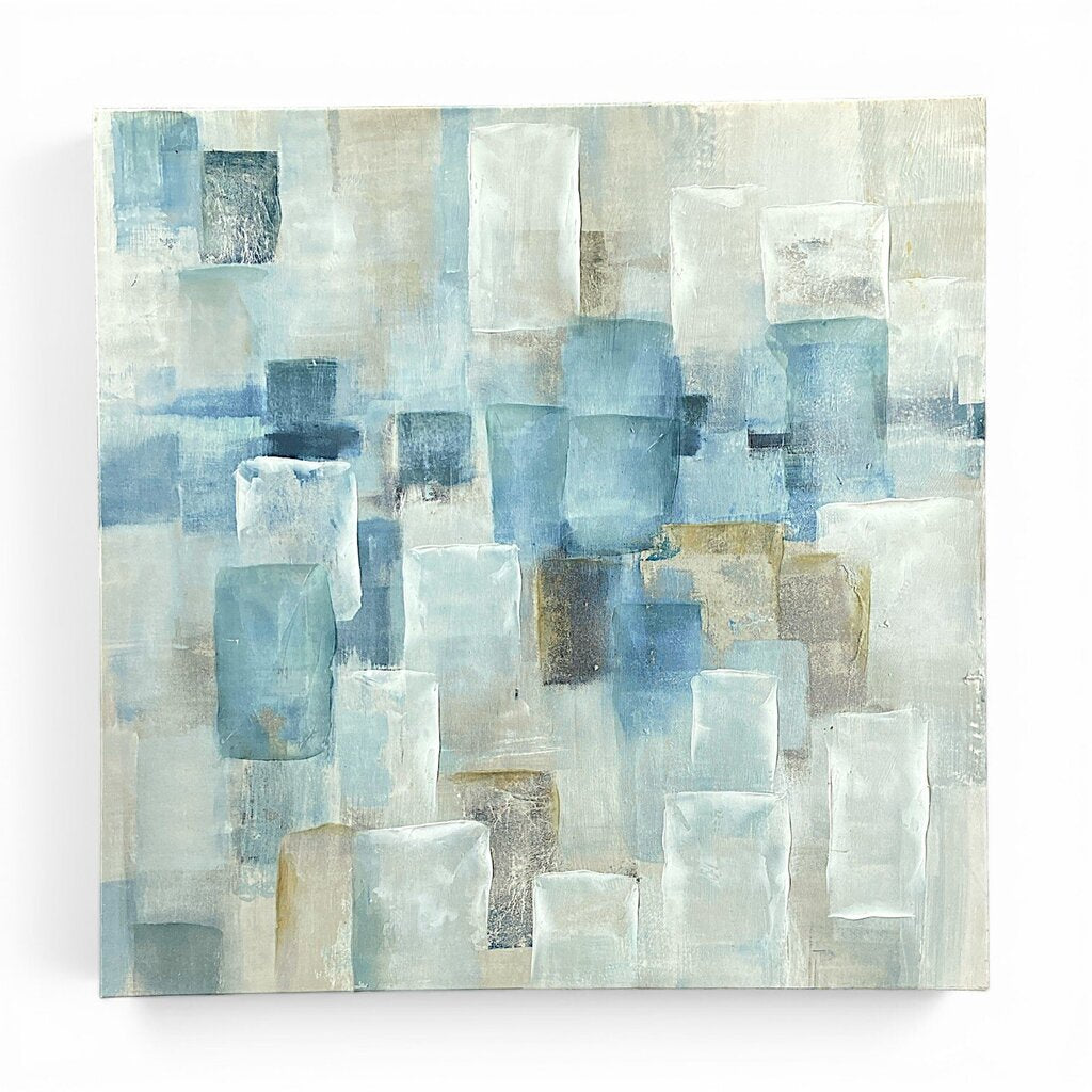 Abstract Color Block Artwork on Canvas - Acosta's Home
