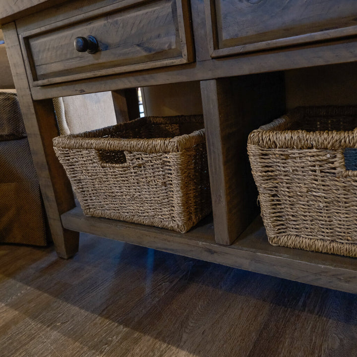 Orig. Price $799 - Media Console with 3 Baskets - Acosta's Home