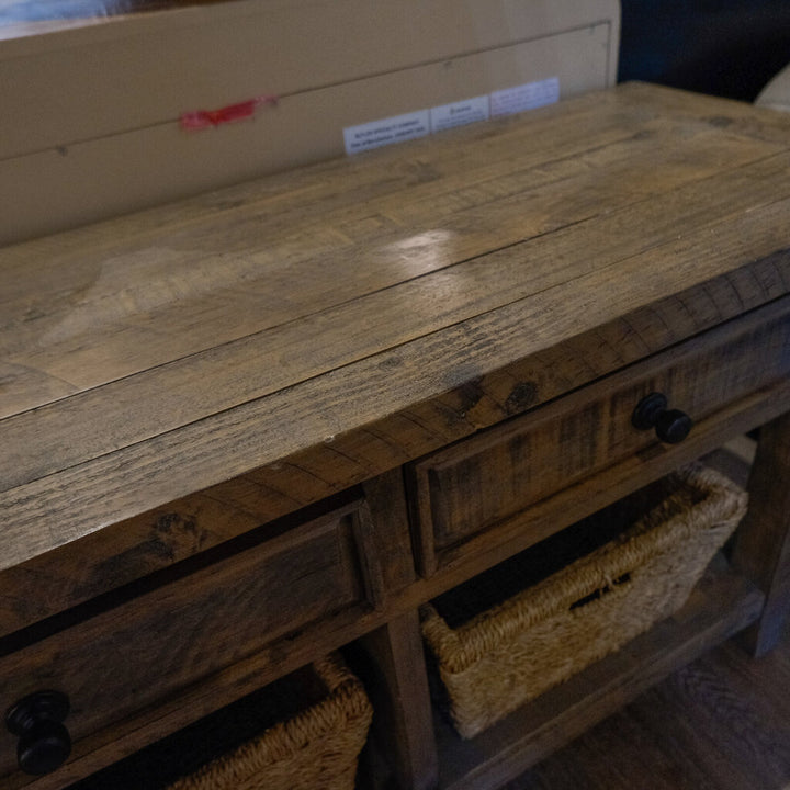 Orig. Price $799 - Media Console with 3 Baskets - Acosta's Home