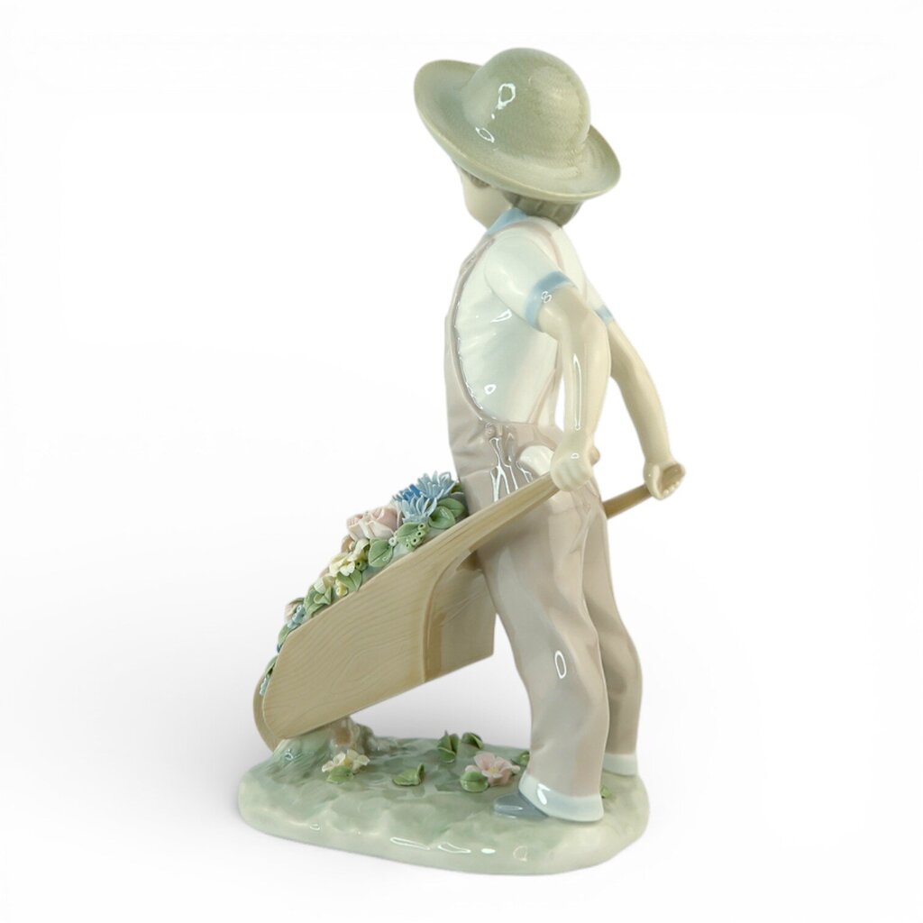"Little Gardener" - Boy With Wheelbarrow 1283 - Acosta's Home