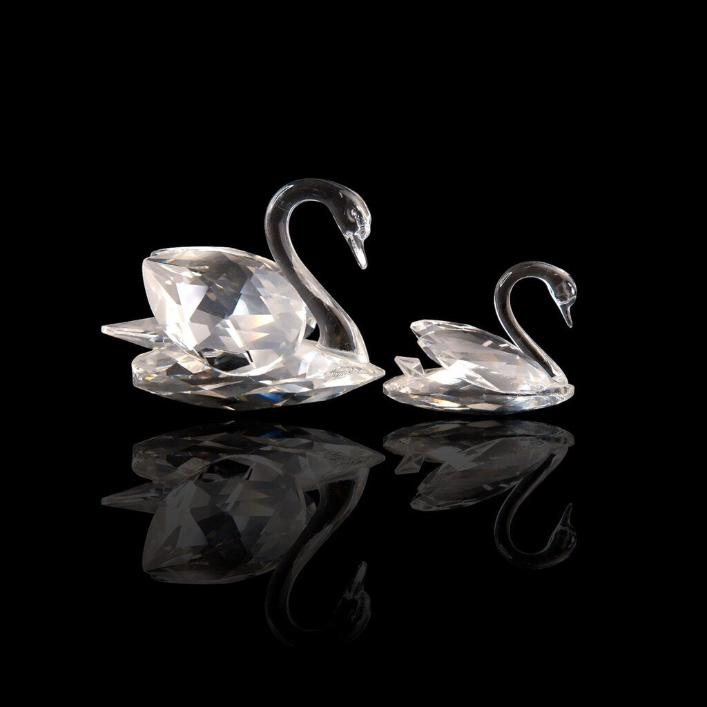 Crystal 2 piece Swan Pair - Acosta's Home