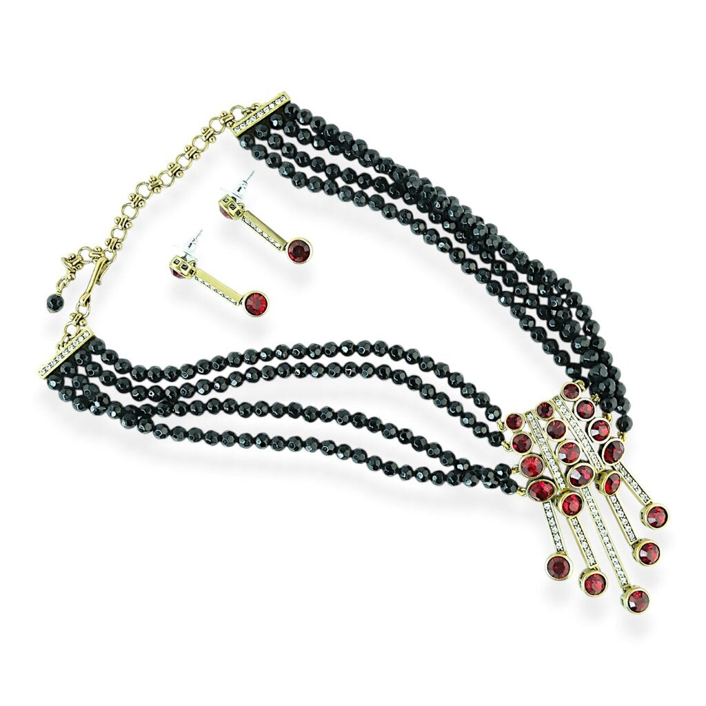 An Affair to Remember Statement Necklace and Earrings - Acosta's Home
