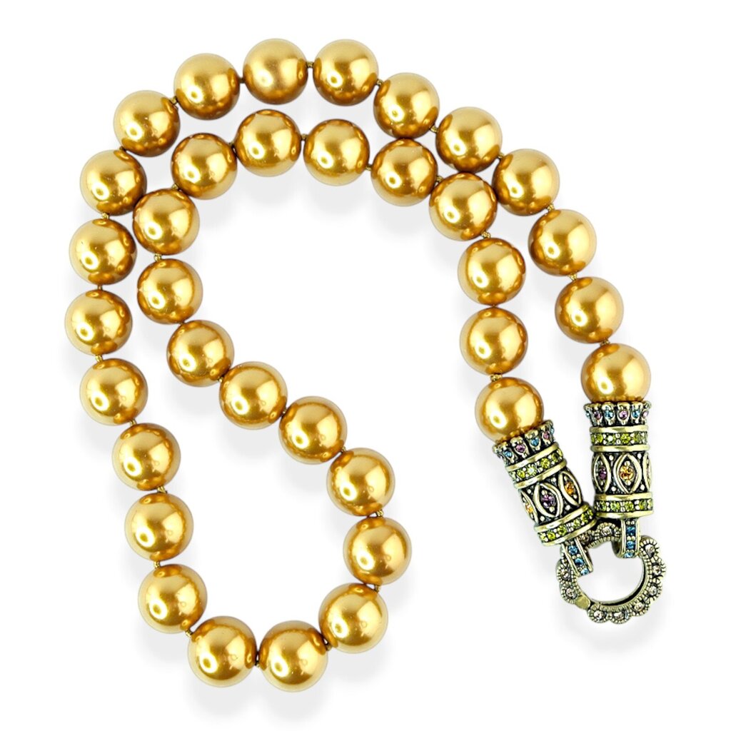 Crystal Accent Toggle Closure Statement Necklace - Acosta's Home