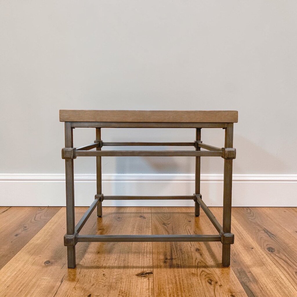 Orig Price $1200 - Vida Reclaimed Wood End Table - Acosta's Home