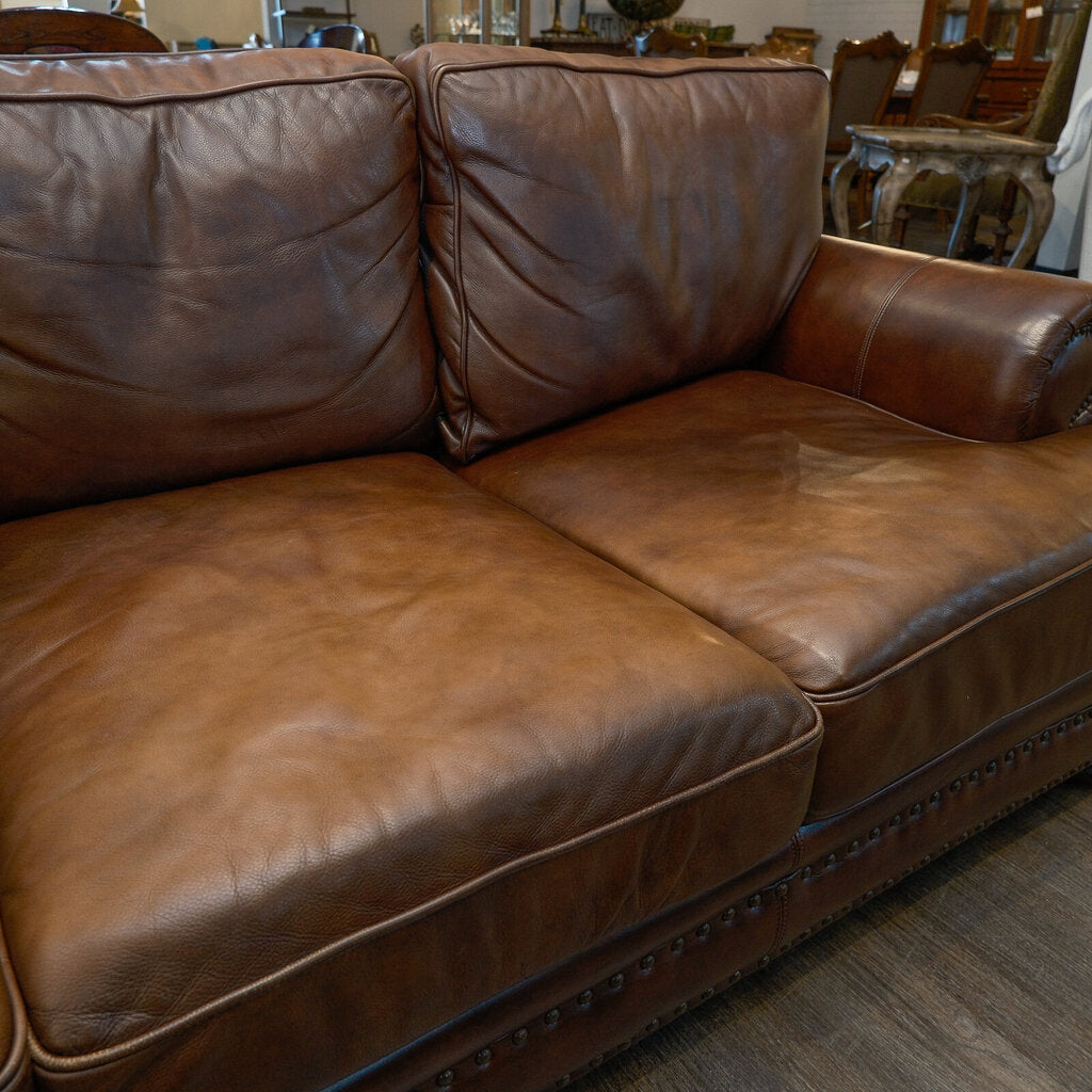 Orig Price $3000 - Montgomery Leather Sofa - Acosta's Home