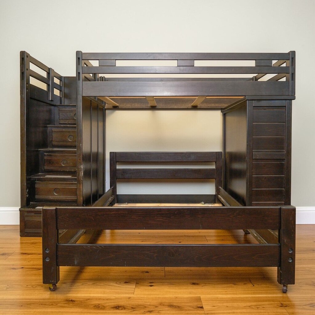 Orig Price $1500 - Twin over Full Staircase Bunkbed - Acosta's Home