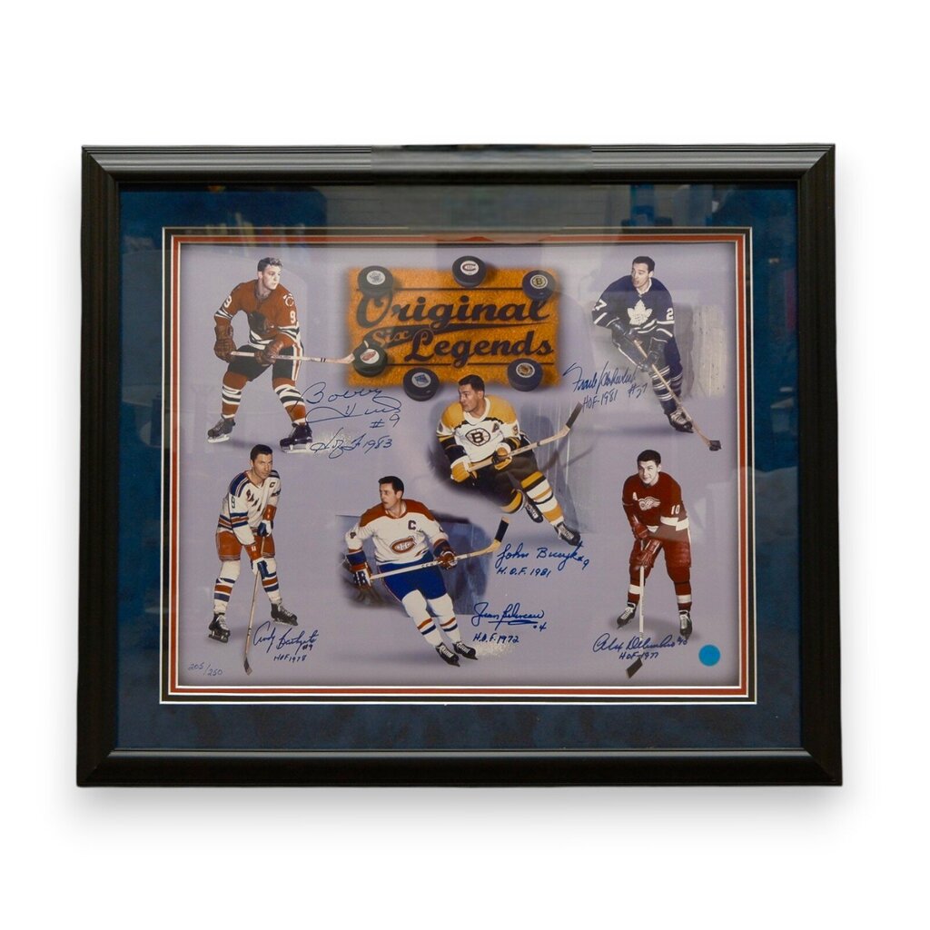 Orig Price $600 - Original 6 Legends Autographed Print - Limited Edition 205/250 COA - Acosta's Home