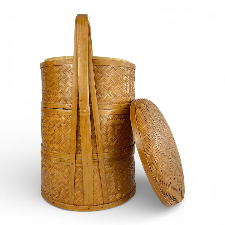 Woven Chinese 3 Tier Wedding Basket - Acosta's Home