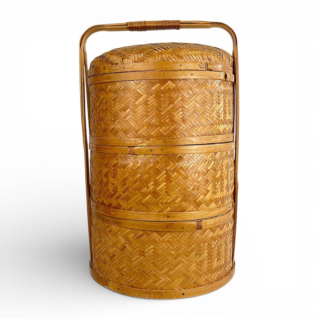 Woven Chinese 3 Tier Wedding Basket - Acosta's Home