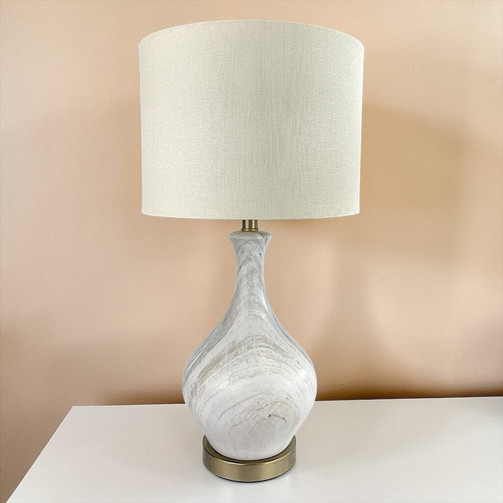 Table Lamp w/ Faux Wood Finish - Acosta's Home