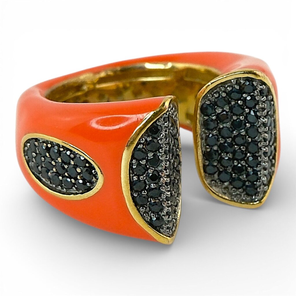 Enamel / Crystal Ring - Lauren Adams