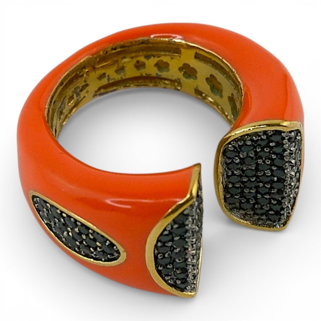 Enamel / Crystal Ring - Lauren Adams